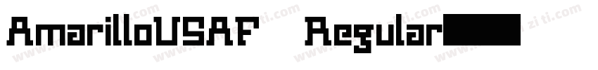 AmarilloUSAF Regular字体转换